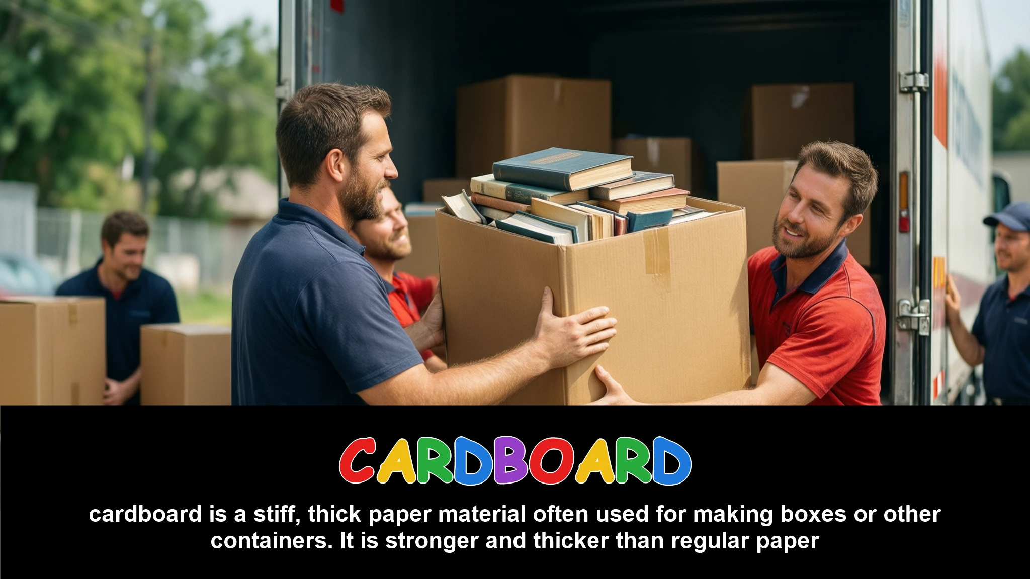 English Illustration for cardboard